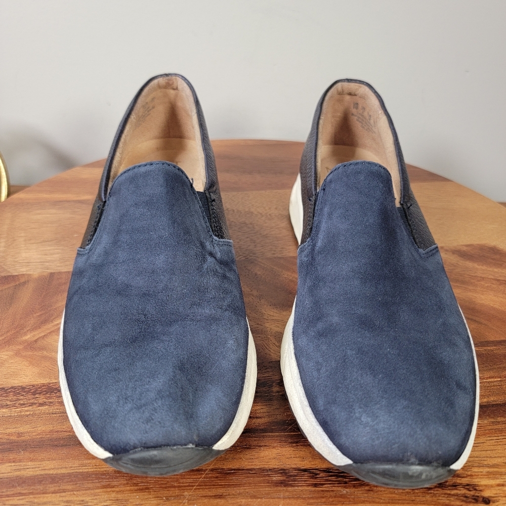 Naturalizer Blue Suede Leather Slip-On Women's Shoes Size 8 Slip On Sneakers - Picture 8 of 15